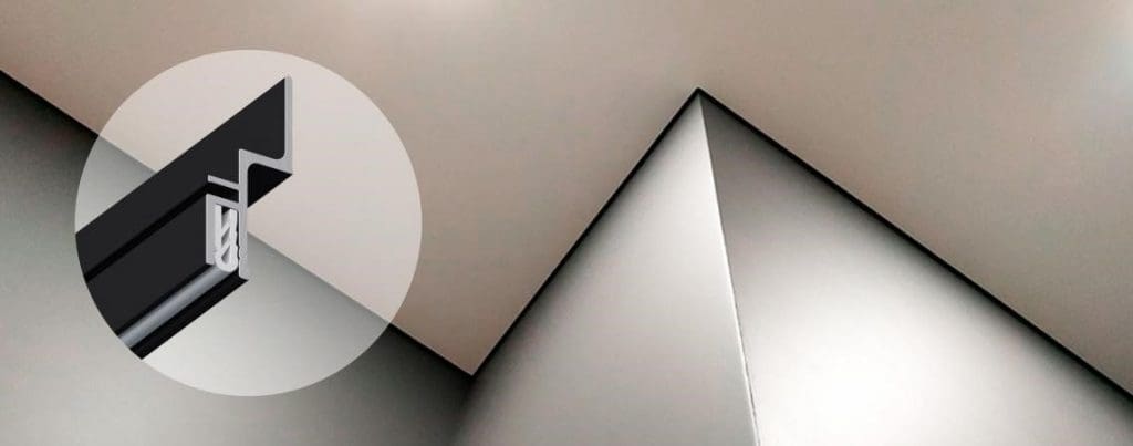 теневая система крепления натяжного потолка