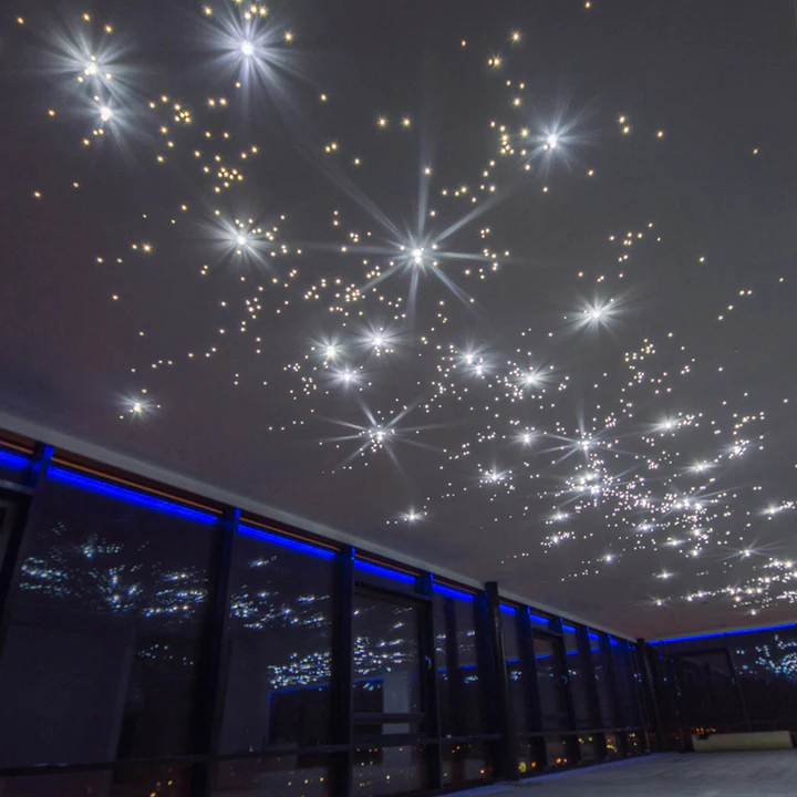 чёрное звёздное небо с кристаллами swarovski