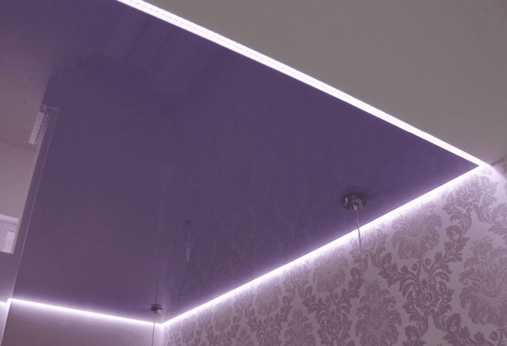 парящий натяжной потолок